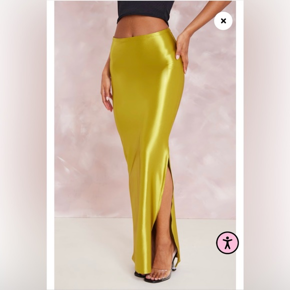 Satin Maxi Skirt - Picture 3 of 4